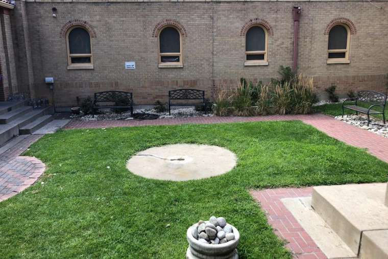 Featured image: The base of a beheaded statue at Our Lady of Guadalupe Parish in Denver. Credit: David Strycula/CNA