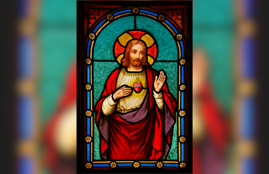 A white sun symbolizing the Holy Spirit against a blue to yellow gradient, representing hope.