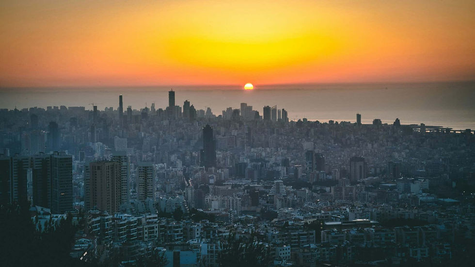 Sunset over Beirut, Lebanon (Photo: Unsplash)