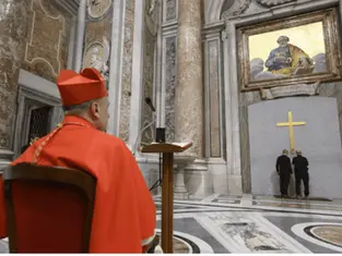 Traditional rite to demolish wall protecting Holy Door held at St. Peter’s Basilica