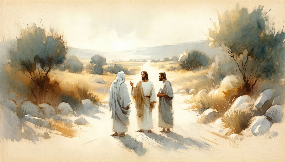 A white sun symbolizing the Holy Spirit against a blue to yellow gradient, representing hope.