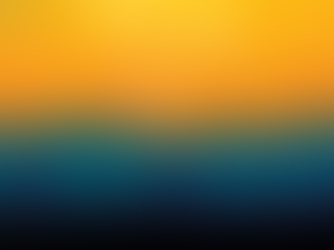 Silhouette of a cityscape with a symbol above, set against a vibrant yellow and orange sky, creating a warm, abstract ambiance.