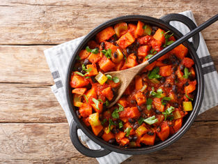 Denver Catholic Lenten Cookbook: Sweet Potato Black Bean Chili