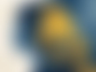 Silhouette of a woman's face in blue profile, with golden abstract cityscape in her hair. Star in the background; dreamy and serene.