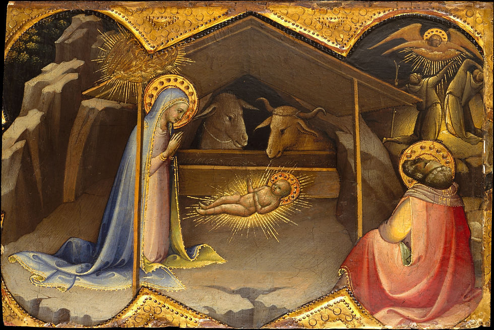 The Nativity by Lorenzo Monaco, c. 1406-10. (Photo: Public Domain/Wikimedia Commons)