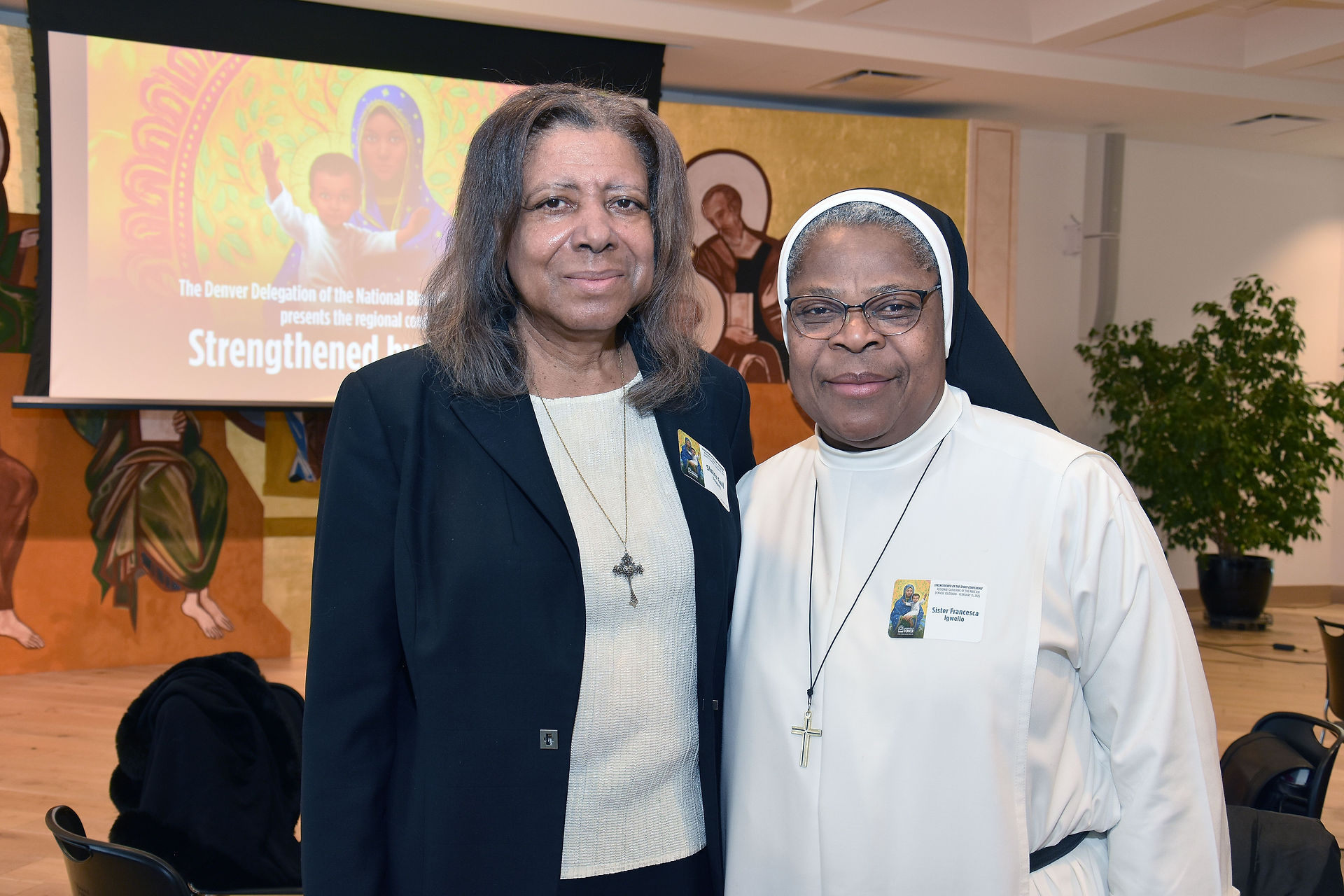 Sister Gail Trippett, CSJ, and Sister Francesca Igweilo, O.P. (Photo by James Baca)