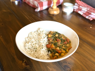 Denver Catholic Lenten Cookbook: Mediterranean Braised Chickpea Rice Bowls