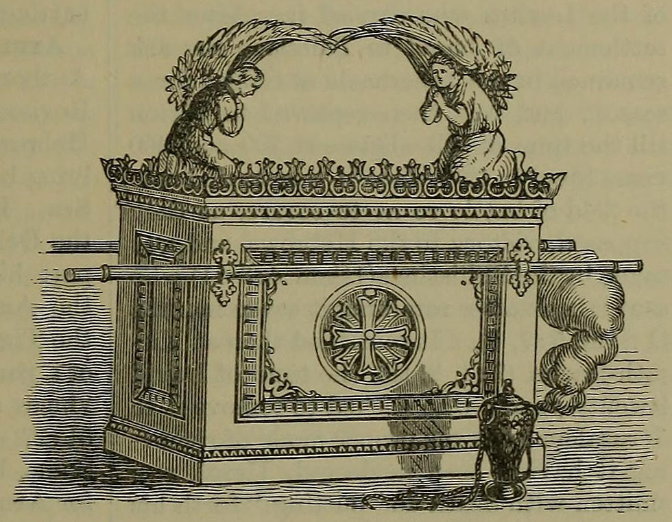 An engraving of the Ark of the Covenant from the lllustrated Bible Dictionary, c. 1893. (Photo: Public Domain/Wikimedia Commons)
