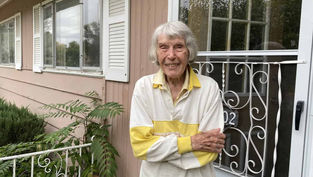 Longtime Notre Dame parishioner turns 100 – and she still walks to church