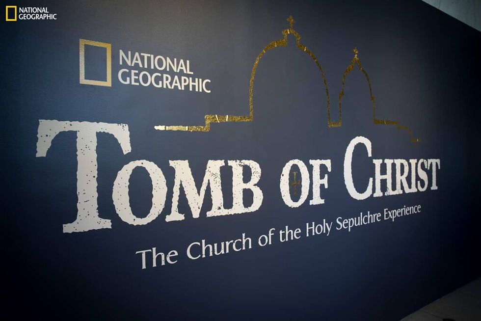 The National Geographic immersive exhibition “Tomb of Christ: The Church of the Holy Sepulchre Experience” virtually transports visitors to the Church of the Holy Sepulchre, one of the world’s most sacred, ancient monuments. The exhibition will be open at the National Geographic Museum from Nov. 15, 2017 through fall of 2018. (Photo by Rebecca Hale | National Geographic)