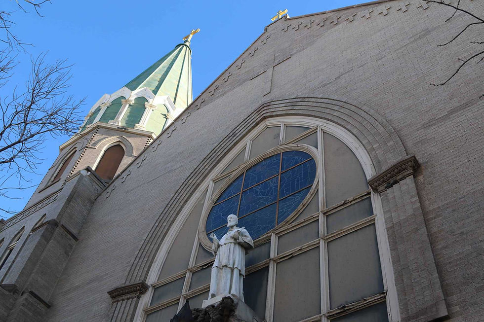 St. Francis de Sales parishioners hope to be able to renovate both the outside and inside of the church they love. Photo by Moira Cullings