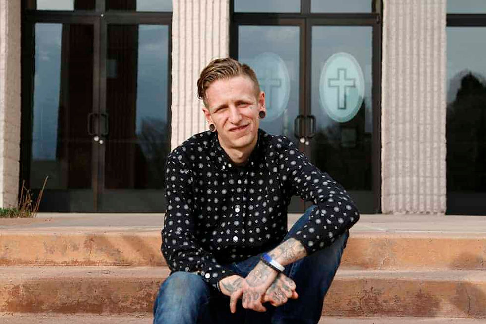 After battling with drugs and leaving Christianity, Chase Carlson will enter the Catholic Church during the Easter Vigil at Our Lady of Fatima Parish in Lakewood. (Photo By Moira Cullings)