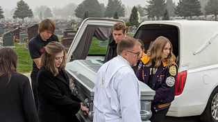 Works of mercy: Catholic high school students served in multiple roles at local funeral and committal