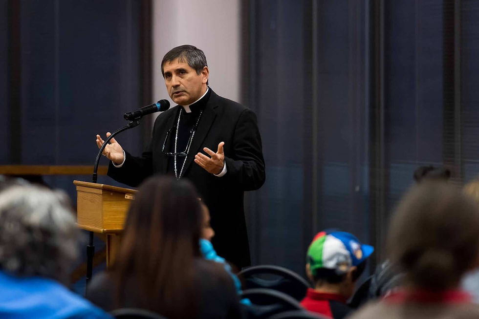 DENVER, CO - MARCH 28: Bishop Jorge Rodriguez co-hosts an information session on immigration with the Consuls General of Guatemala, Mexico and Peru at St. Mary Parish on March 28, 2017, in Greeley, Colorado. (Photo by Anya Semenoff/for Denver Catholic)