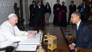 Obama meets with pope at time of ‘tense’ relations with Church
