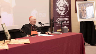 In school visit, Cardinal Stafford introduces a new generation to St. John Paul II  