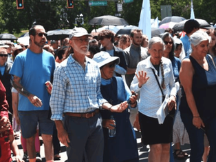 The nun in a tent: Meet the sister who’s following the National Eucharistic Pilgrimage