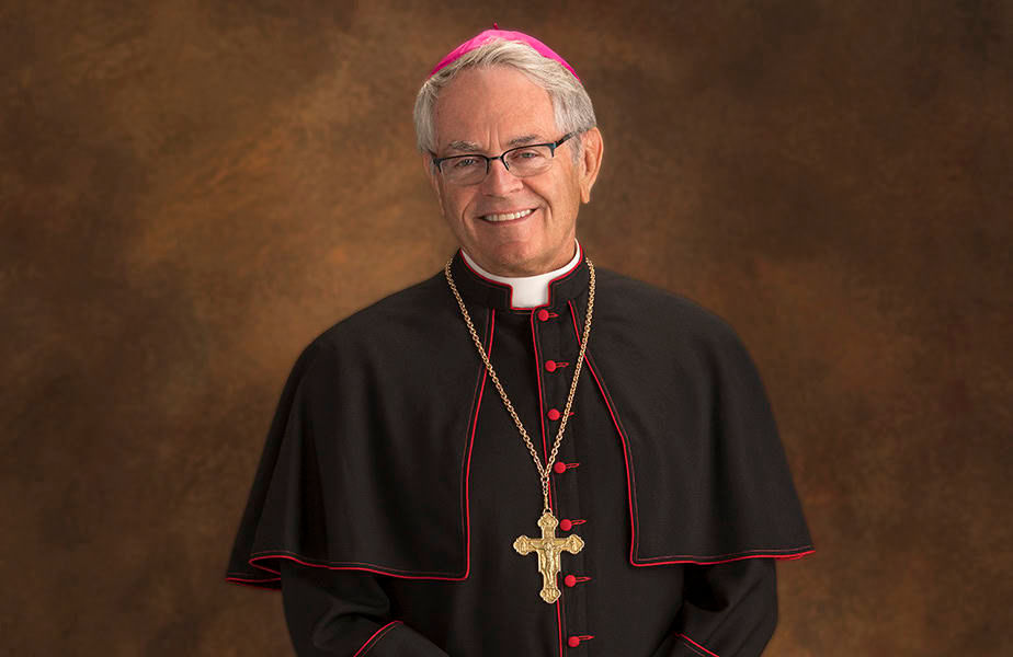 Archbishop George Leo Thomas, Ph.D. is the first Archbishop of Las Vegas, when Pope Francis elevated Las Vegas to an Archdiocese in 2023. Archbishop George Leo Thomas was appointed Bishop of Las Vegas by Pope Francis on February 28, 2018, and was installed as Bishop of Las Vegas on May 15, 2018. Archbishop Thomas previously was Bishop of Helena, Montana, and an Auxilary Bishop in Seattle, Washington. (Photo courtesy of the Diocese of Helena)