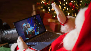 No mall? No problem! Virtual Santa visits bring the jolliness to your home