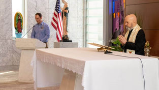 Archbishop Aquila celebrates Caregiver Appreciation Week at Denver’s Saint Joseph Hospital