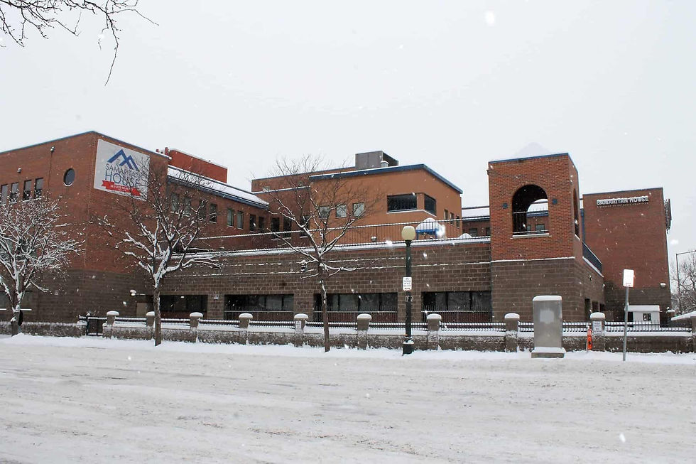 Denver’s winter conditions can add even more stress to those experiencing homelessness. Shelters like Samaritan House and Denver Rescue Mission provide warm food and a place to avoid the harsh elements. Photo by Brandon Ortega, 2017