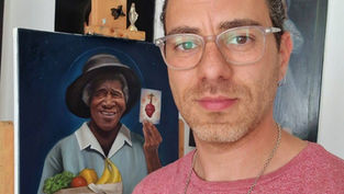 Joy of Julia Greeley inspires artist’s smiling painting