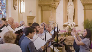WATCH: Moms treated to men’s choir for Mother’s Day at Good Shepherd Parish