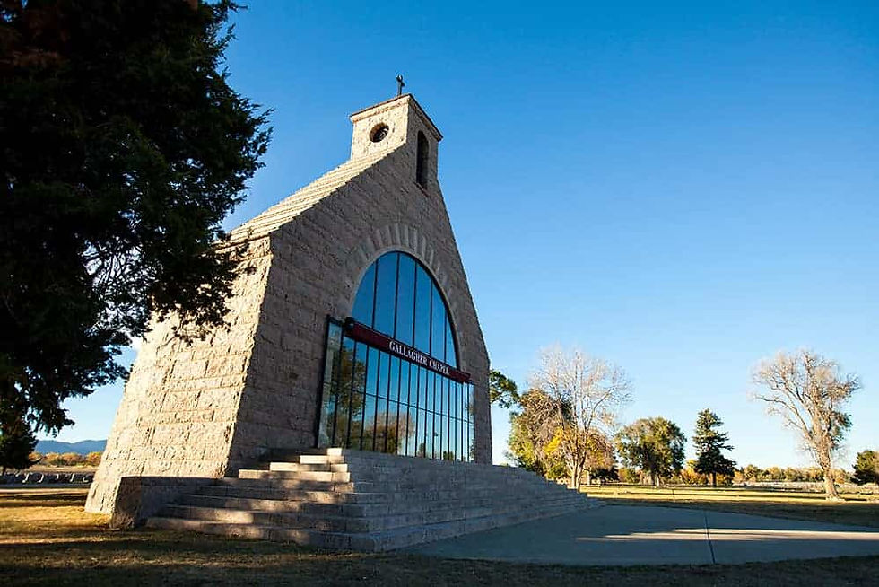 Mt. Olivet Cemetery offers full cemetery services, including standard casket and cremated ground burials and above ground crypts. Mass is also offered on the first Friday of each month at the Archdiocese of Denver Mortuary Chapel on the grounds of Mt. Olivet for those souls buried at the cemetery. (Photo by Andrew Wright/Denver Catholic)