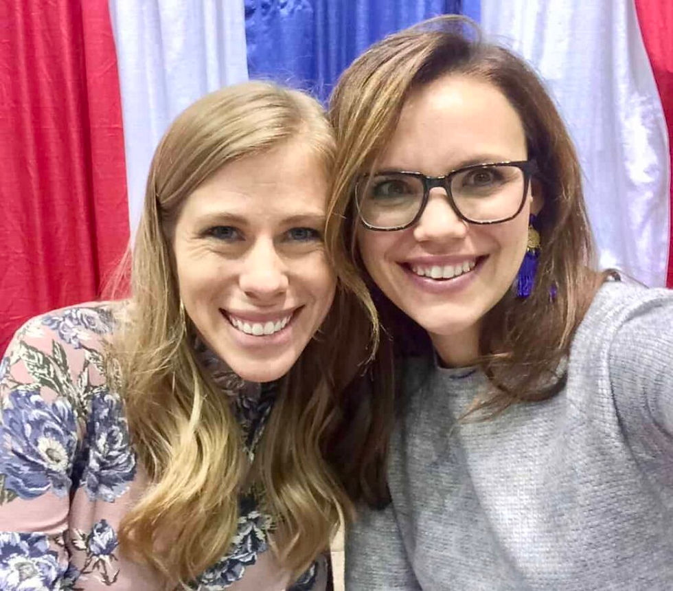 Lisa Cotter (left) and Leah Darrow (right) co-founded the LUX Conference to help women grow stronger in their faith. (Photo provided)
