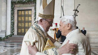 Pope Francis Says Benedict XVI ‘Blesses Us and Accompanies Us’ From Heaven
