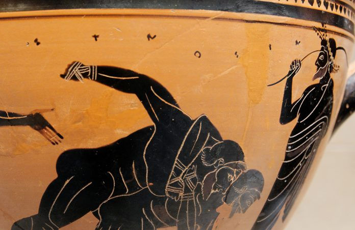 Featured photo: Met Museum, Terracotta Panathenaic prize amphora (jar), ca. 510 B.C. Attributed to the Leagros Group.
