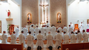 ‘The world needs you’: Archbishop Aquila ordains 21 new deacons