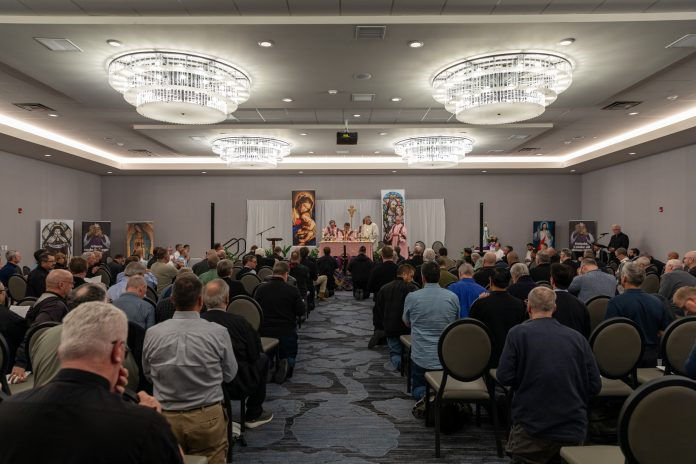 Deacons from around the archdiocese gathered in prayer, formation and fellowship during their annual convocation, held March 8-10. Photo provided.