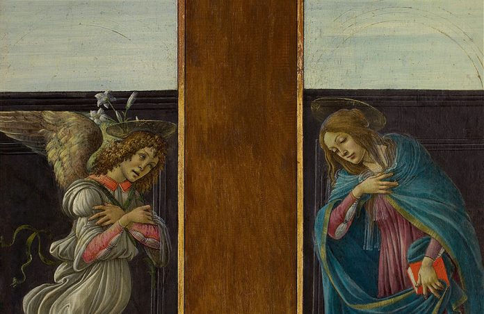 Annunciation, Sandro Botticelli, 1495-98.