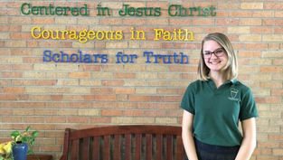 She wasn’t Catholic when she started going to Catholic school. Now she and five others are.
