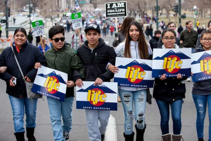 DENVER, CO - JANUARY 14: Hundreds attended Denver's Celebrate Life Rally and March Jan. 14, especially youth. (Photo by Andrew Wright)