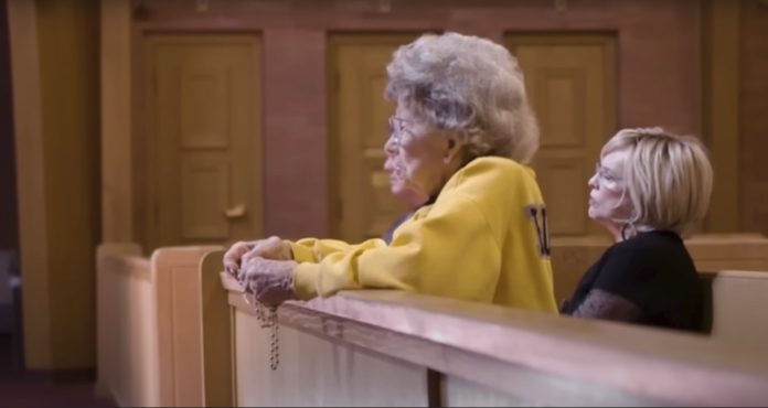 Peggy Coppom at Sacred Heart of Jesus Catholic Church in Boulder