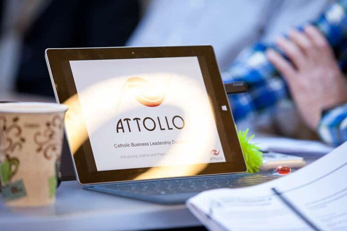 Denver, September 12, 2017 Memebers of the Attollo society meet to discuss best business practices and incorporating their faith into their businesses. (Photo by Andrew Wright)