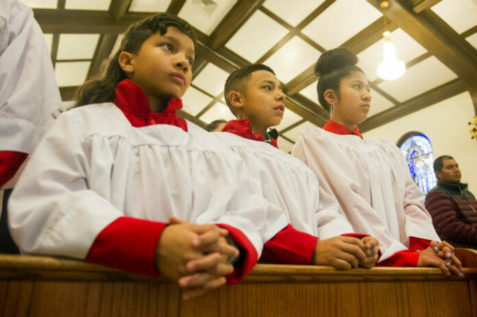 Our Lady of Guadalupe feast day events and procession Dec. 14, 2014 at Our Lady of Guadalupe Parish in Denver. Photo by Dan Petty/Denver Catholic