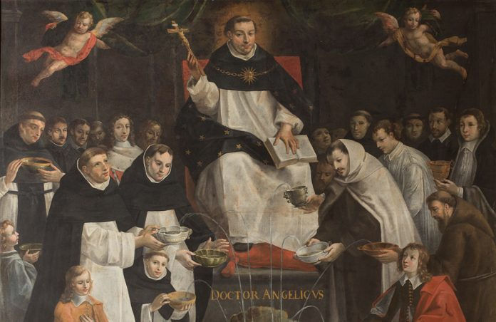 St. Thomas Aquinas, Fountain of Wisdom, Nicolas Antoine, 1648 CE. Notre Dame Cathedral, Paris.