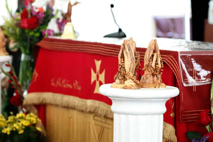 LAKEWOOD, CO, August 19, 2017: St. Rafka Maronite Catholic Church and Father Andre Mahanna host the third annual Ecumenical Prayer Breakfast Aug. 19. (Aaron Lambert/Denver Catholic)