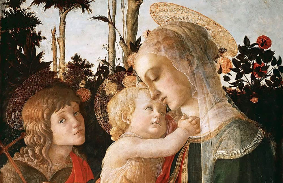 Madonna and Child with the Young St. John the Baptist, Sandro Botticelli, circa 1468