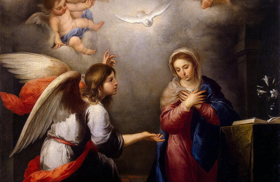 The Annunciation, Bartolomé Esteban Murillo, 1655-1660.