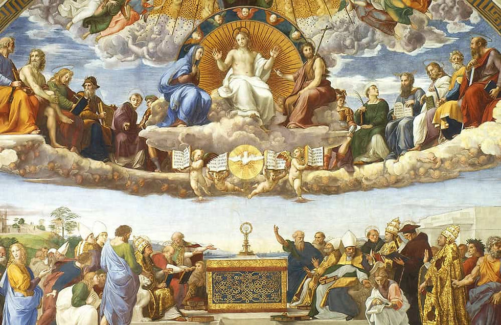 Disputation of the Holy Sacrament, Raphael, 1509-10.