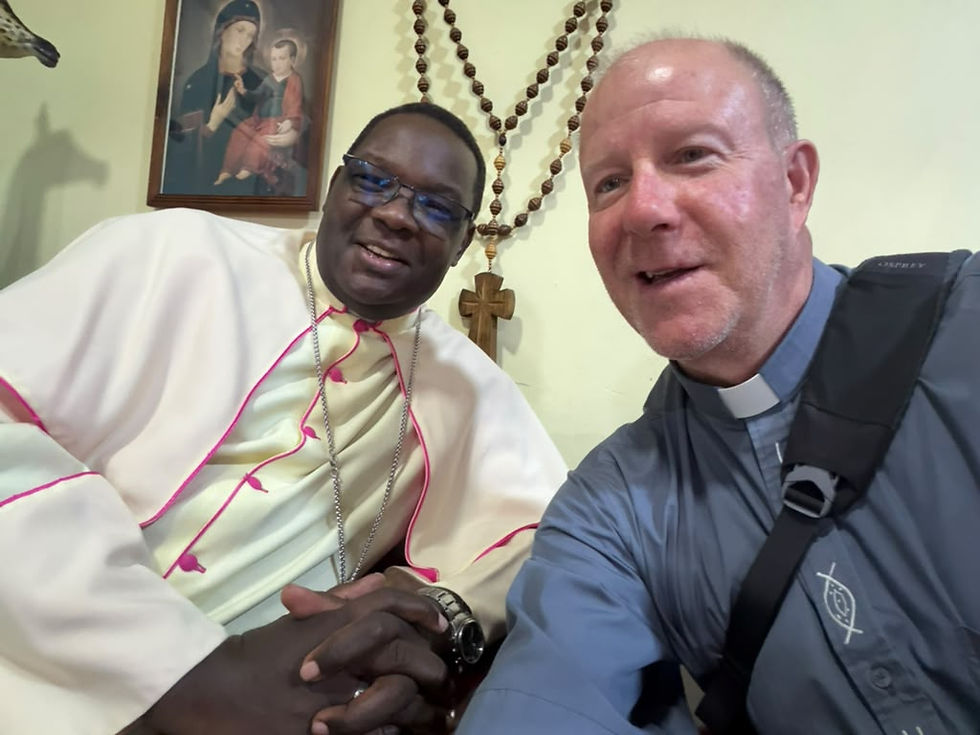 Bishop Flavian Matindi Kassala of Geita, Tanzania, and Father Spahn. (Photo provided)