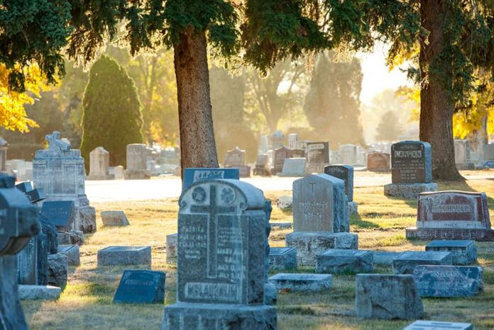 OCTOBER 27, 2016, WHEATRIDGE, CO: Mt. Olivet Cemetery, located 12801 W. 44th Avenue in Wheat Ridge, Colorado offers full cemetery services including standard casket and cremated ground burials and above ground crypts. The burial space is for the Archdiocese of Denver and serves as a majestic and historical symbol of the Catholic Faith. (Photo by Andrew Wright/Denver Catholic)