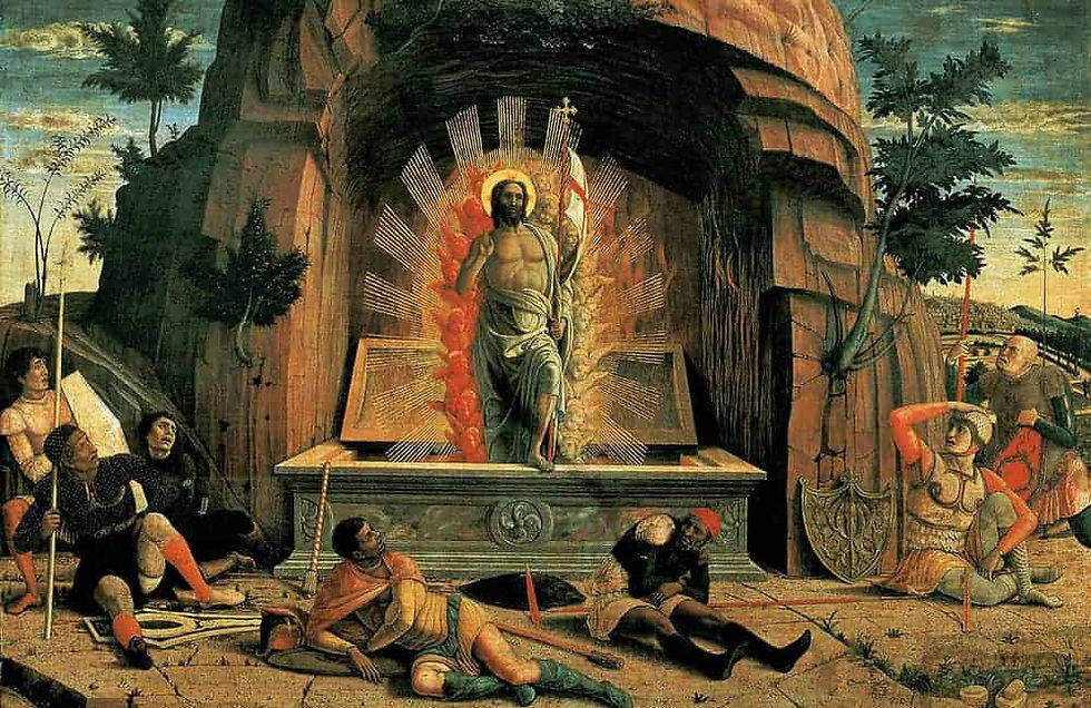 Andrew Mantegna, La Résurrection, 1457-59.