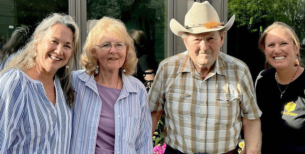 Dan and The Rosary Team volunteers: Cris Fanelli, Betty Goggins and Lisa Carruthers