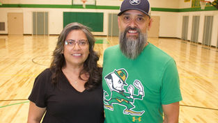 Faith, family and basketball: Roman and Valerie Fresquez's decade of service at Notre Dame School