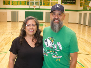 Faith, family and basketball: Roman and Valerie Fresquez's decade of service at Notre Dame School